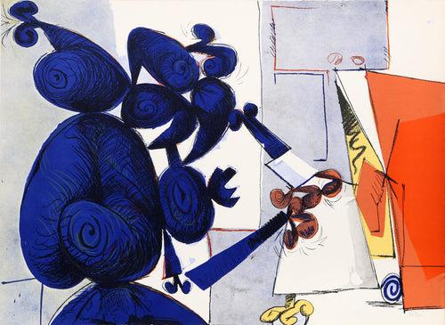 Untitled - Man and Bird I Lithograph | Dimitri Petrov,{{product.type}}