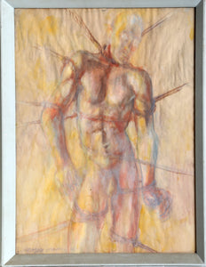 Untitled - Man in Ropes Watercolor | Carlyle Brown,{{product.type}}