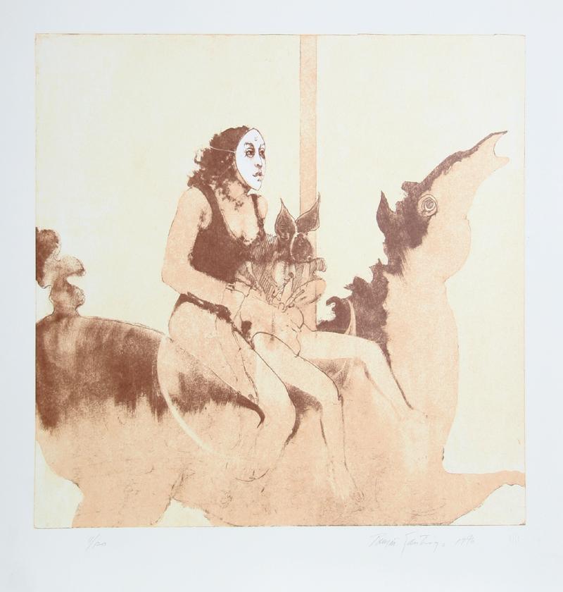 Untitled - Merry Go Round - II Lithograph | Ramon Santiago,{{product.type}}