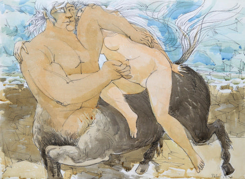 Untitled - Mythical Creatures V Watercolor | Dimitri Petrov,{{product.type}}