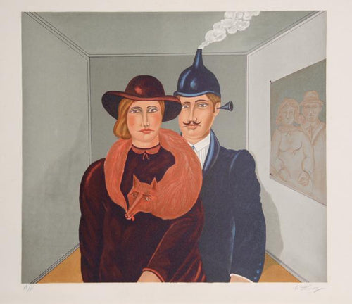 Untitled - New Family Portrait Lithograph | Benjamin Levy,{{product.type}}