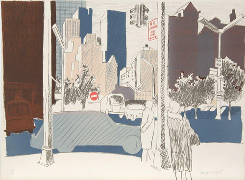 Untitled (New York City) Lithograph | Fairfield Porter,{{product.type}}