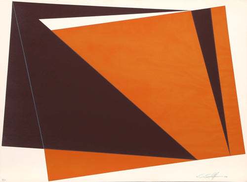 Untitled - Orange Rectangles Screenprint | Cris Cristofaro,{{product.type}}