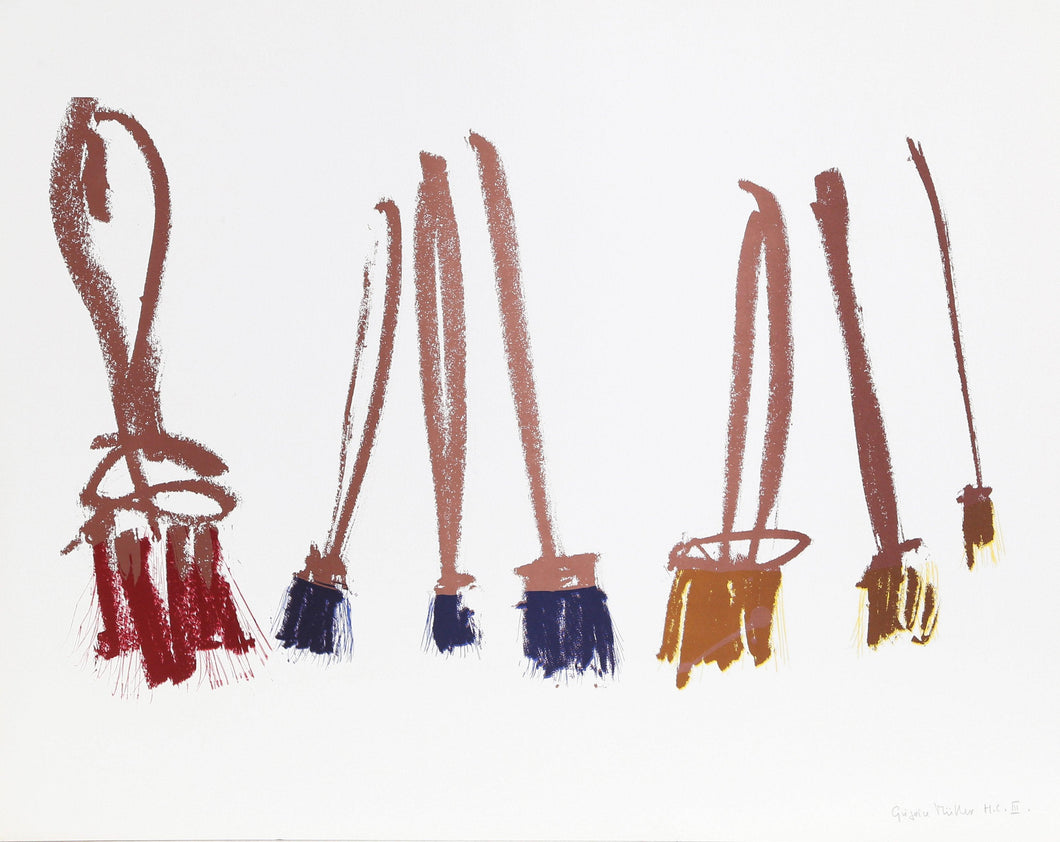 Untitled - Paintbrushes Screenprint | Grégoire Müller,{{product.type}}