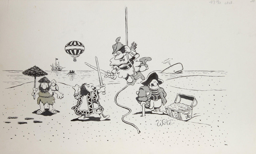 Untitled - Pirates and Conquistadors Ink | Michael C. Witte,{{product.type}}