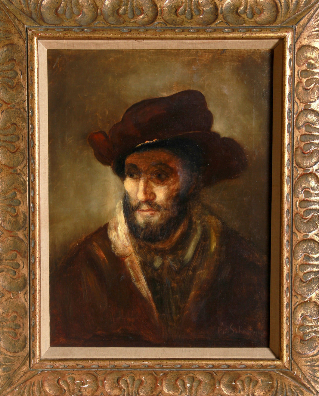 Untitled - Portrait of a Man Oil | Friedrich Schaarschmidt,{{product.type}}