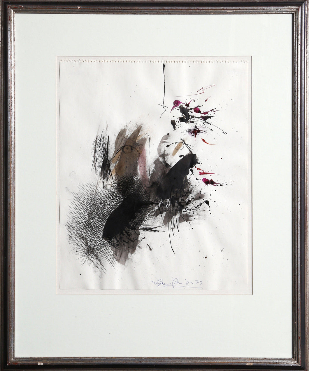 Untitled - Portrait with Abstract Watercolor | Josep Grau-Garriga,{{product.type}}