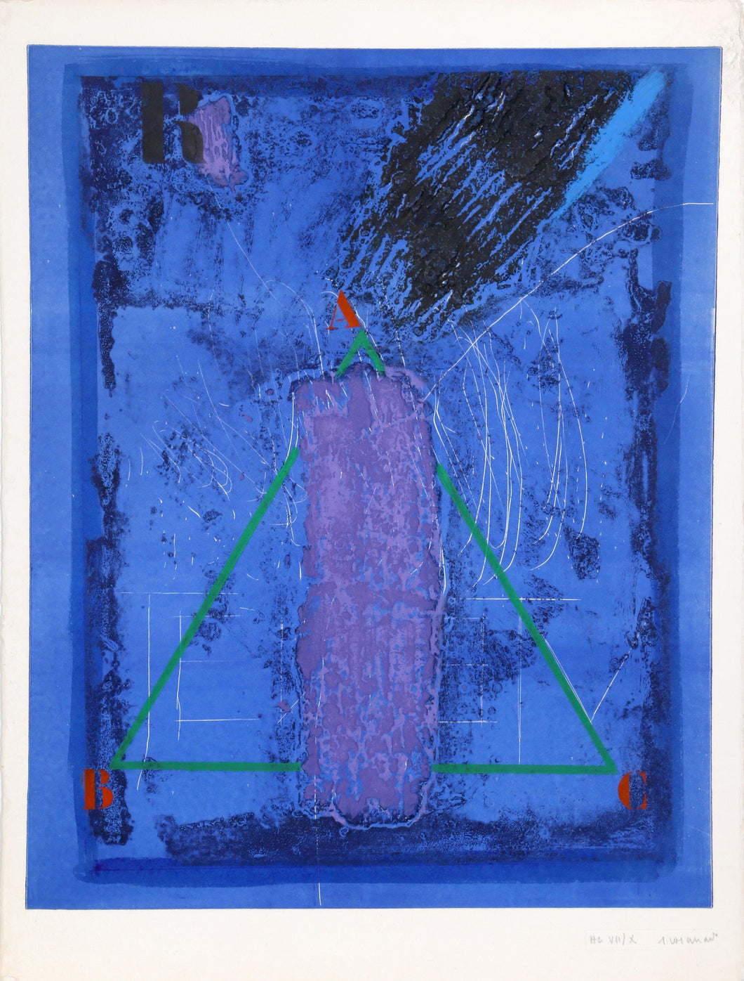 Untitled - Purple Form Etching | James Coignard,{{product.type}}