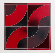Untitled - Red Arcs Screenprint | Gordon House,{{product.type}}