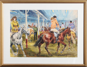 Untitled - Riding Class Watercolor | Marshall Goodman,{{product.type}}