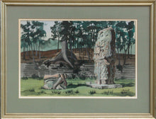 Untitled (Ruins) Watercolor | Mabel Scott,{{product.type}}