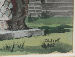 Untitled (Ruins) Watercolor | Mabel Scott,{{product.type}}
