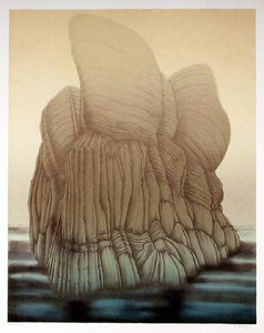 Untitled - Sea Rock Formation Lithograph | Alain Le Foll,{{product.type}}