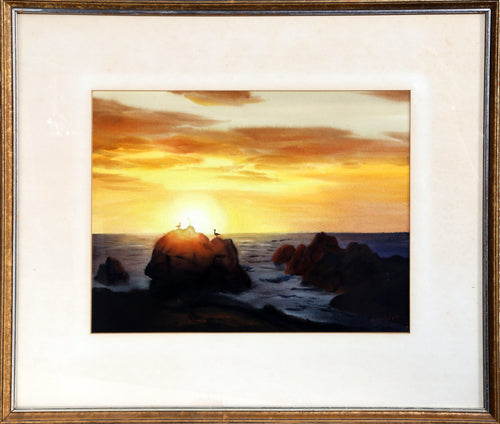 Untitled - Seascape Watercolor | Mariano Ortuzar,{{product.type}}