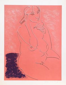 Untitled - Seated Nude Screenprint | Grégoire Müller,{{product.type}}