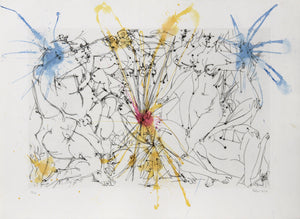 Untitled - Standing Nudes Etching | Dimitri Petrov,{{product.type}}