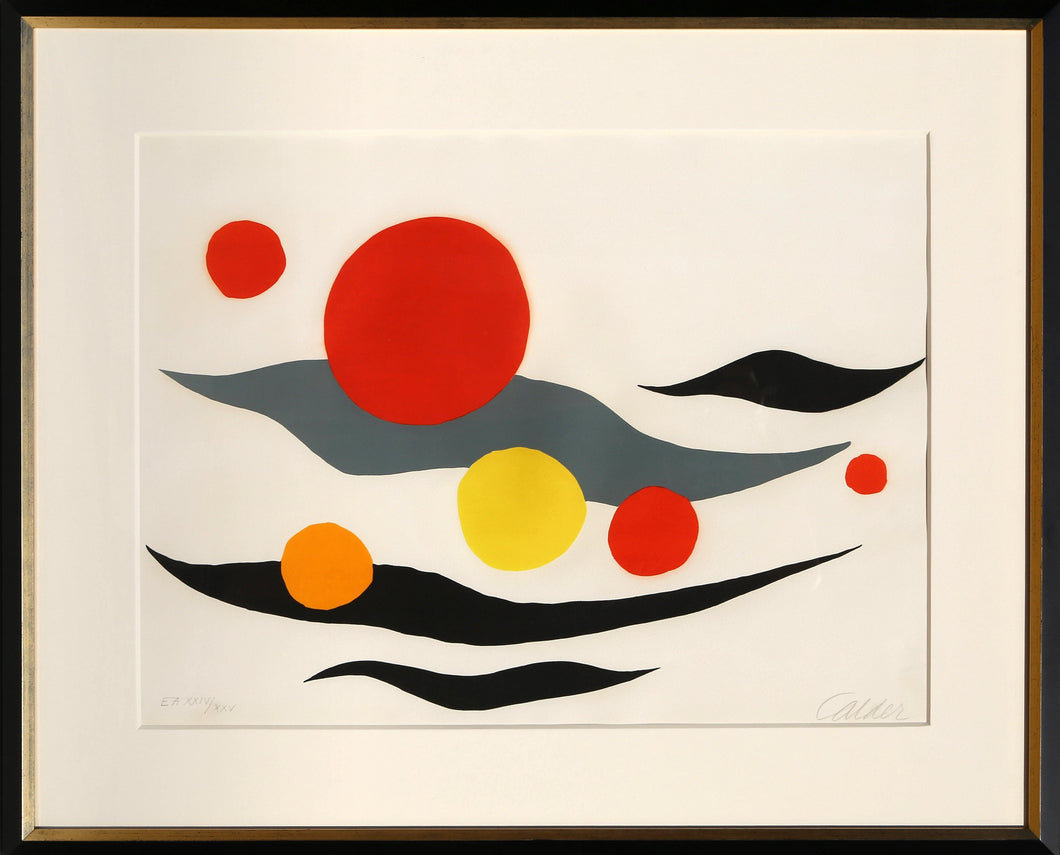 Untitled (Sun and Planets) Lithograph | Alexander Calder,{{product.type}}