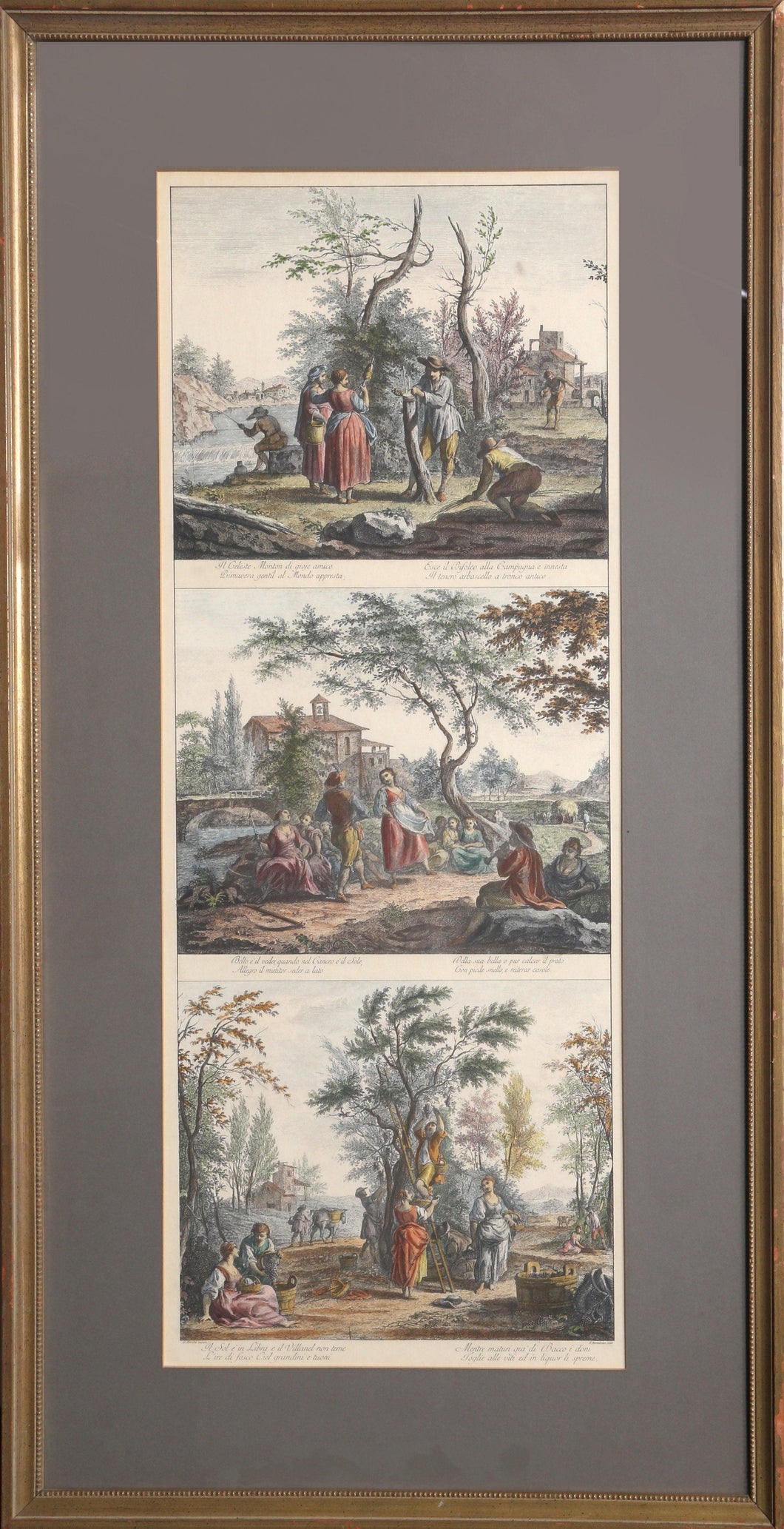 Untitled - Three Waterfront Scenes Lithograph | Francesco Bartolozzi,{{product.type}}
