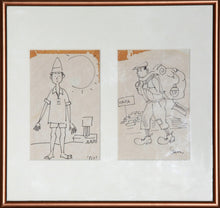 Untitled - Traveler Diptych Haifa / Budapest Ink | Bernard Stern,{{product.type}}