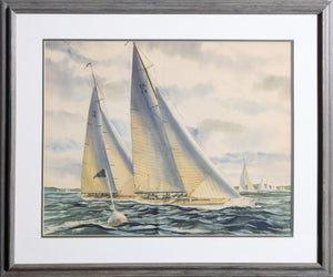 Untitled - Two Sailboats Poster | John Rogers,{{product.type}}