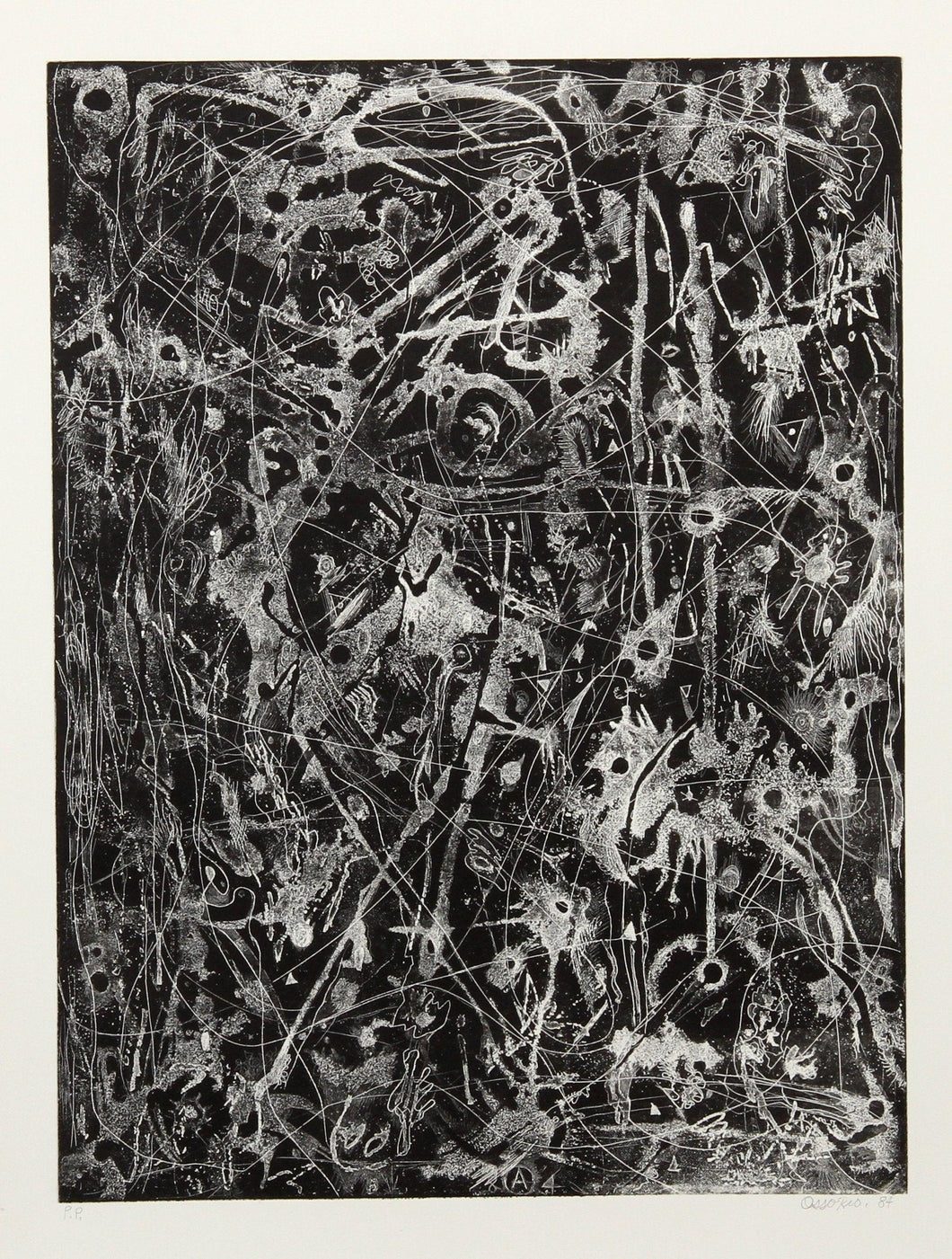 Untitled VII Etching | Alfonso Ossorio,{{product.type}}