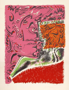 Untitled (Visage) Lithograph | Andre Masson,{{product.type}}