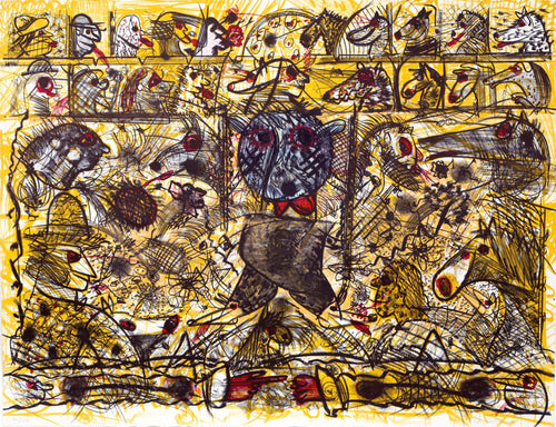 Untitled - Walking Lithograph | Roy De Forest,{{product.type}}