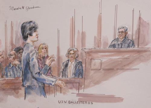 US v. Ballestros Watercolor | Marshall Goodman,{{product.type}}
