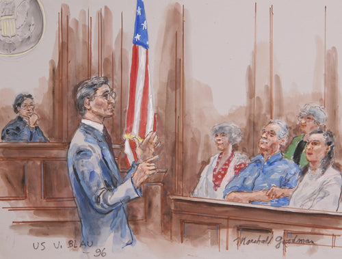 US v. Blau Watercolor | Marshall Goodman,{{product.type}}