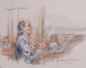 US v. Carolyn Mintus Watercolor | Marshall Goodman,{{product.type}}