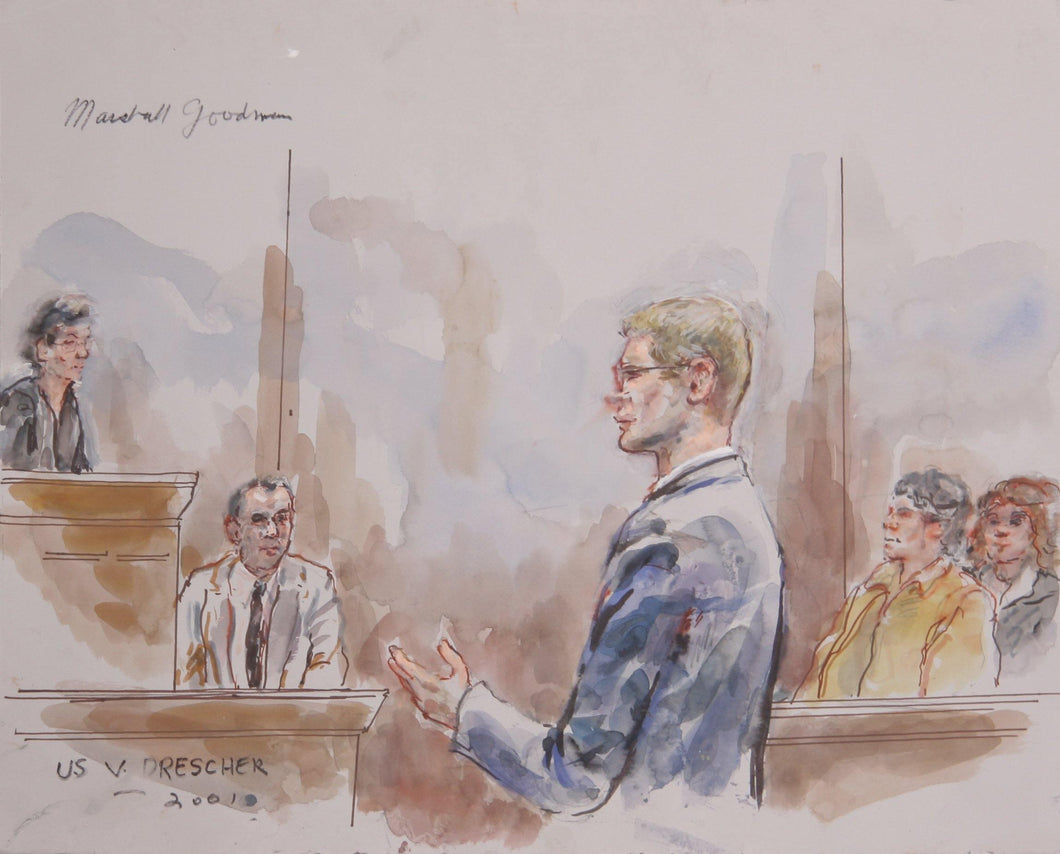 US v. Drescher Watercolor | Marshall Goodman,{{product.type}}