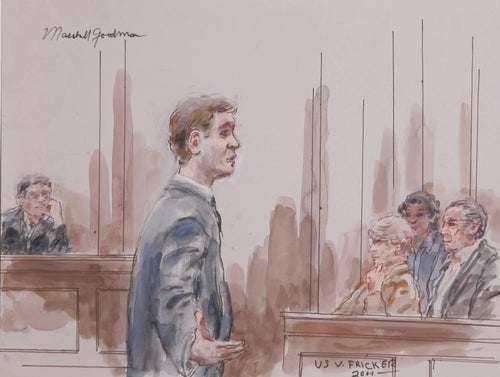 US v. Fricker Watercolor | Marshall Goodman,{{product.type}}