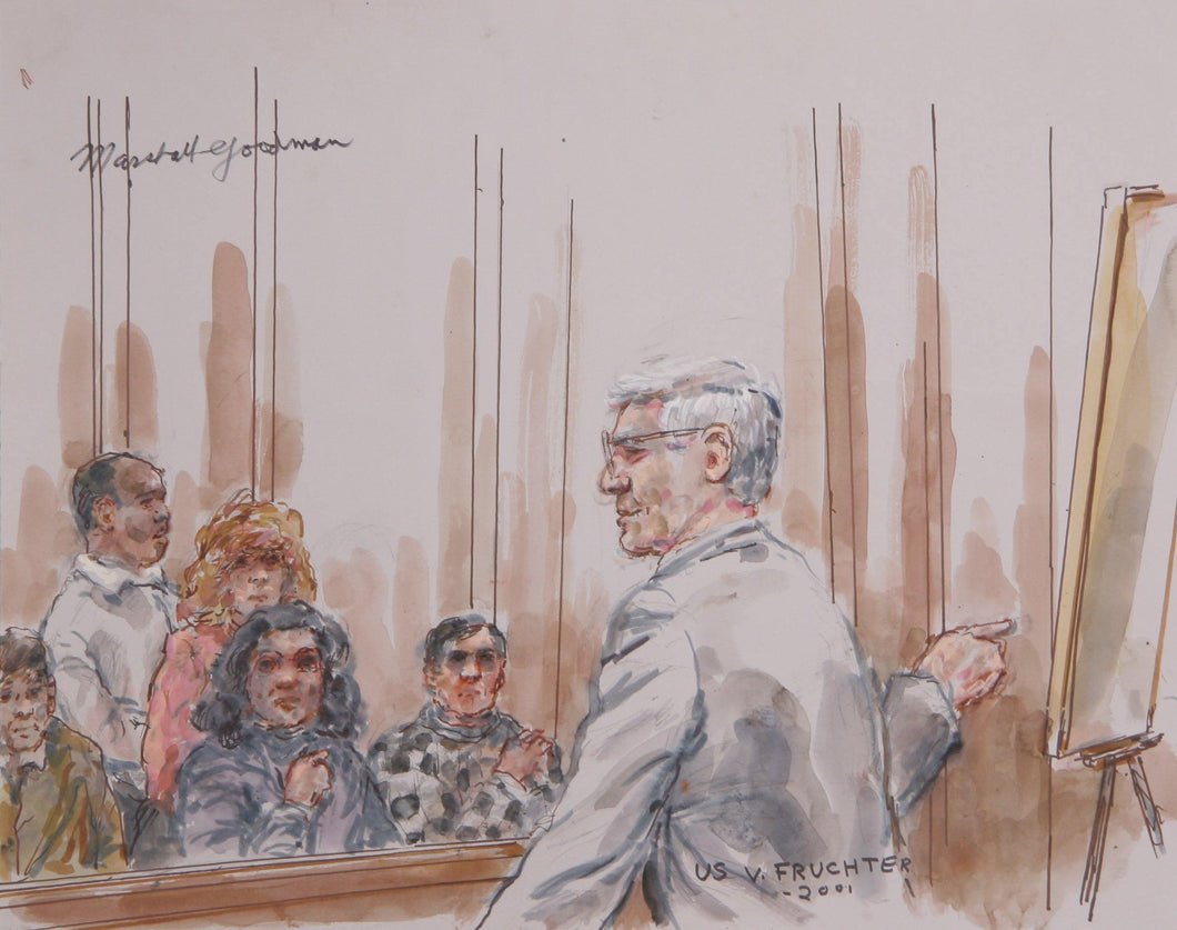 US v. Fruschter Watercolor | Marshall Goodman,{{product.type}}