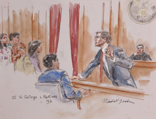 US v. Gallego & Martinez Watercolor | Marshall Goodman,{{product.type}}