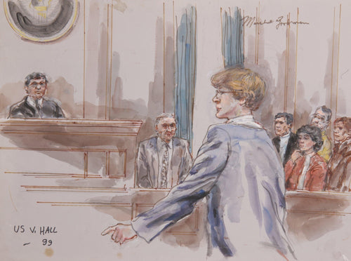 US v. Hall Watercolor | Marshall Goodman,{{product.type}}