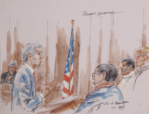 US v. Hamilton Watercolor | Marshall Goodman,{{product.type}}