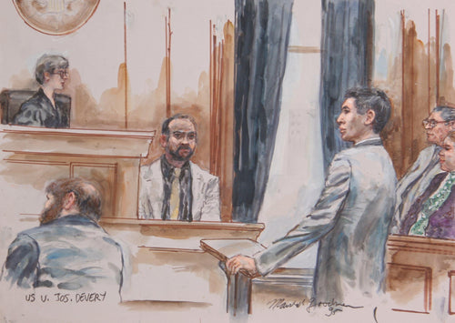 US v. Jos. Devery Watercolor | Marshall Goodman,{{product.type}}