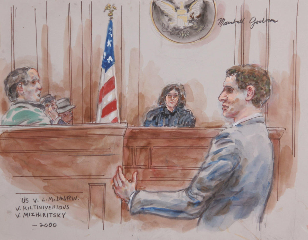 US v. L. McLaurin v. Kiltinivehious v. Mizhiritsky Watercolor | Marshall Goodman,{{product.type}}