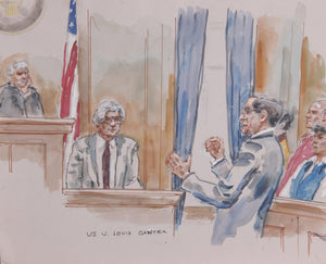 US v. Louis canter Watercolor | Marshall Goodman,{{product.type}}