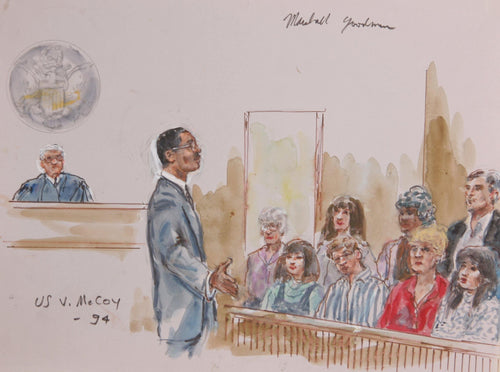 US v. McCoy Watercolor | Marshall Goodman,{{product.type}}