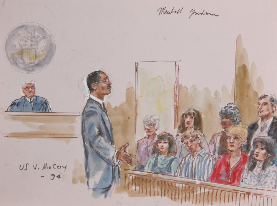 US v. McCoy Watercolor | Marshall Goodman,{{product.type}}