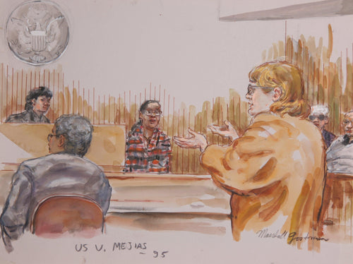 US v. Mejias Watercolor | Marshall Goodman,{{product.type}}