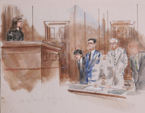 US v. Paiwa Bank Ltd Watercolor | Marshall Goodman,{{product.type}}