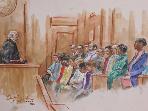 US v. Ramos Watercolor | Marshall Goodman,{{product.type}}