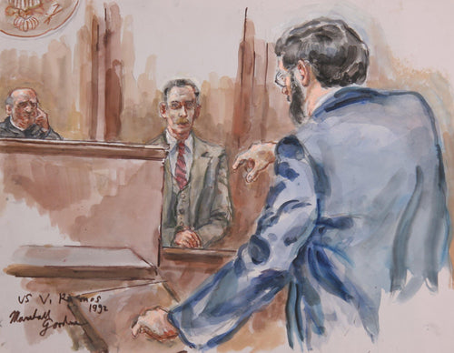 US v. Ramos Watercolor | Marshall Goodman,{{product.type}}