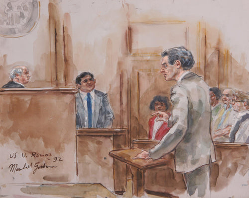 US v. Ramos Watercolor | Marshall Goodman,{{product.type}}