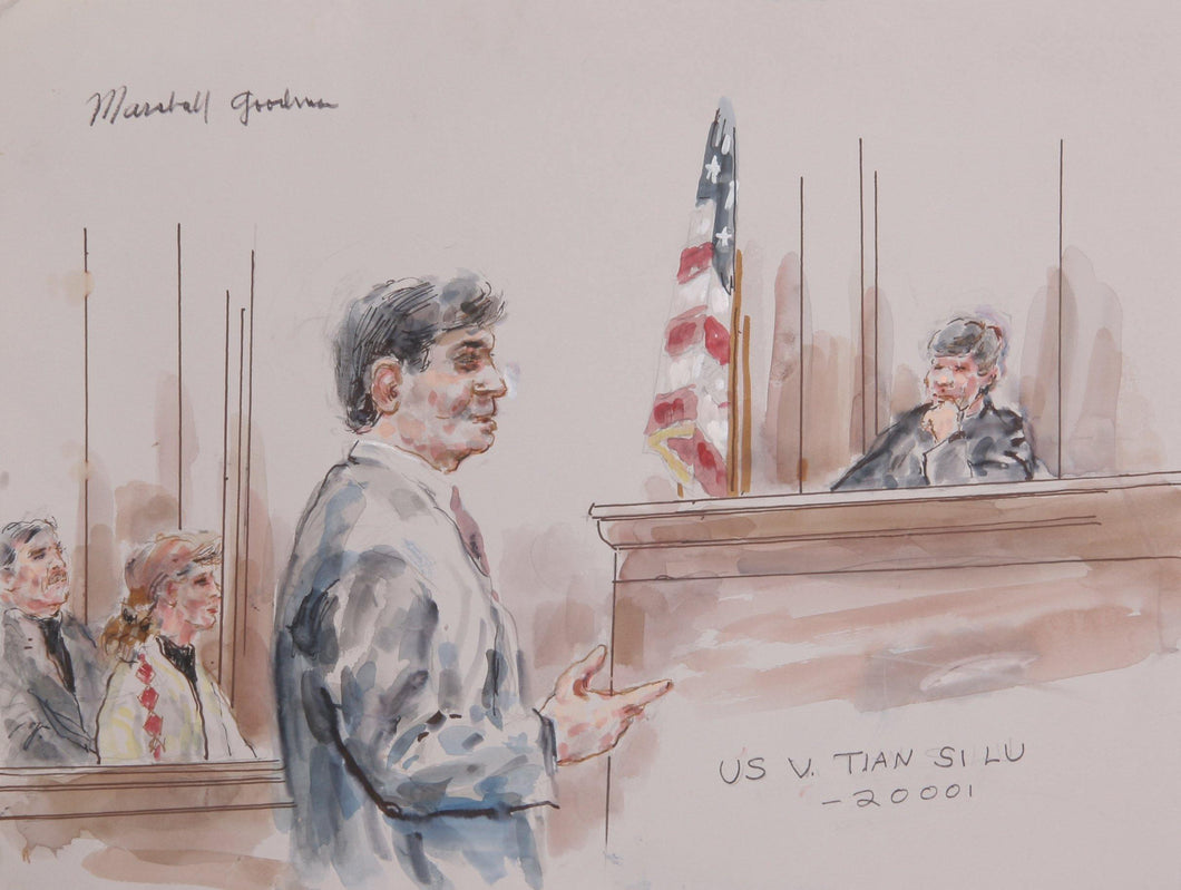 US v. Tian Si Lu Watercolor | Marshall Goodman,{{product.type}}