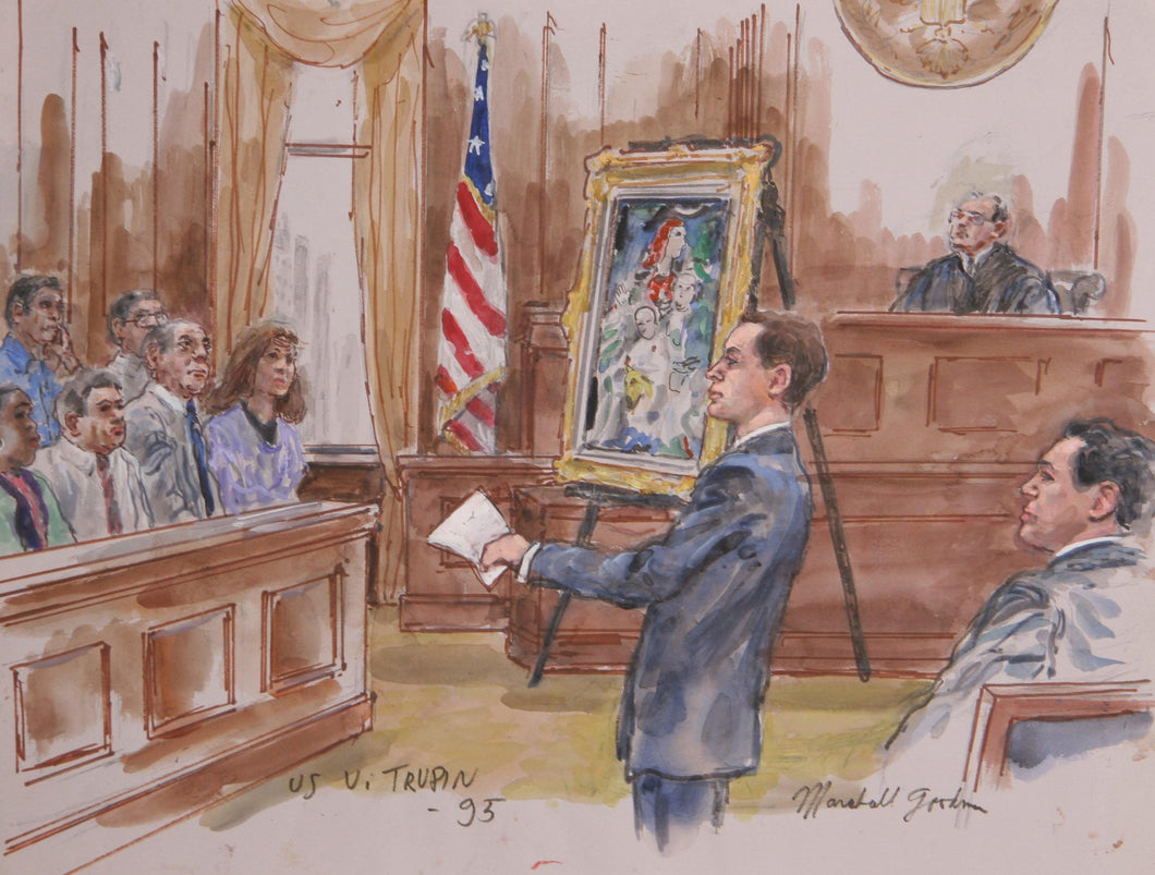 US v. Trupin Watercolor | Marshall Goodman,{{product.type}}