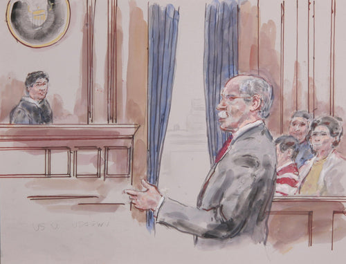US v. Udogwu Watercolor | Marshall Goodman,{{product.type}}