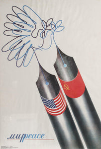 USA / Russia Peace Poster | Unknown Artist,{{product.type}}